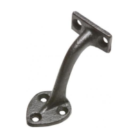 Kirkpatrick 3491 Handrail Bracket; Black (BK)