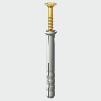 Timco Hammer Screws; Zinc And Yellow Passivated (ZYP); Nylon Hammer Fixings
