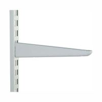 Sapphire SDB170BC Twin Slot Shelf Bracket; Straight; 170 x 50mm (7" x 2"); White (WH); (AS 11207)