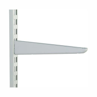 Sapphire SDB220 Twin Slot Shelf Bracket; Straight; 220 x 50mm (9" x 2") White (WH); (AS 11209)