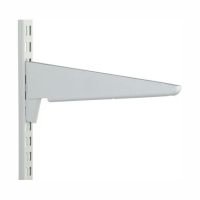 Sapphire DHB470 Twin Slot Shelf Bracket; Straight; 470 x 100mm (18 1/2" x 4"); White (WH); (AS 11419)