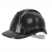 Scan PPESHB Safety Helmet; Black (BK); EN397:1995 + A1:2000