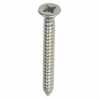 Countersunk Cross-Recess Self Tapper; Type AB; Zinc Plated (ZP); Loose