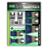 Smart H8RWMAK Multitool Blade Set; 8 Piece; (Includes 2 x Rapid Wood Blades)