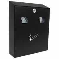 Sterling CIG2BK Ashtray; Cigarette Bin; Wall Mounted; 320 x 255 x 75mm; Black (BK)