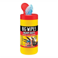 Red Top Big Industrial Wipes; Heavy Duty; Pack 80