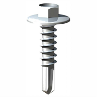 Timco Light Section Hex Head Self Drilling Screws; Drilling Capacity 5.0mm; Silver Ruspert; 5.5mm; Without Washer