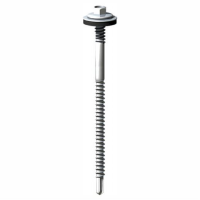 Timco Light Section Hex Head Self Drilling Composite Panel Screws; Silver Ruspert; Drilling Capacity 5.0mm; 5.5mm; With Washer