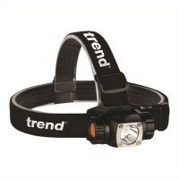 Trend TCH/HP/H20 LED Pivot Head Torch; 350 Lumens; White Light Cree LED; 6 Modes; One Button Operation; Includes 3 x AAA Batteries