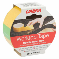 Unika Worktop Tape; Double Sided Tape; 40mm Wide