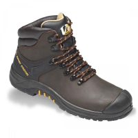 V12 VR601 Cougar Oiled Leather Hiker Boot; Brown (BN); Size 11 (46)