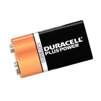 Duracell Battery 9 Volt; Pack (2)