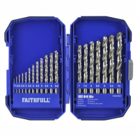 Faithfull FAIM19PSET HSS Drill Set; 19 Piece