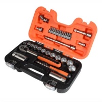 Bahco S330 Socket Set; 1/4" And 3/8" Drive; 34 Piece
