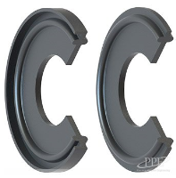 Custom Molded HyClamp Sanitary Gaskets For Chemical Processing 