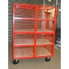 Four Shelf Lockable Mesh Trolleys