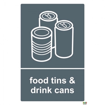 Food Tin Recycling Signs