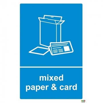 Paper Card Recycling Stickers