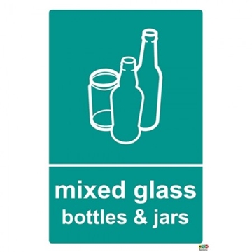 Glass Waste Recycling Signs