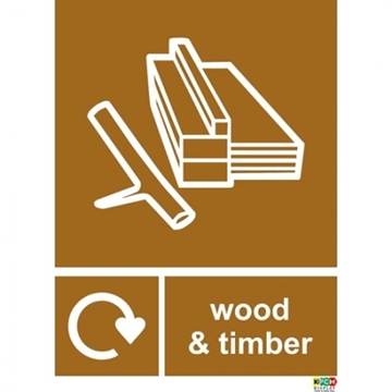 Timber Recycling Signs