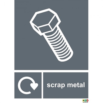 Metal Waste Recycling Stickers