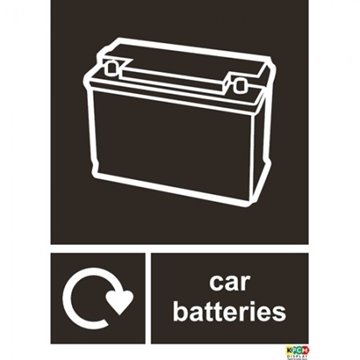 Car Battery Recycling Signs