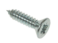 Pozi Countersunk Bright Zinc Plated Self Tapping Screws