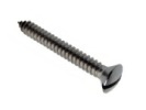 Slotted Raised Countersunk Stainless Steel A2 (304) Self Tapping Screws