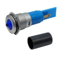 M16 LED Panel Mount Indicators with conical lens - with protection tube