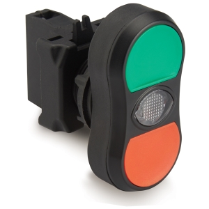 Double Push Button Illuminated I-0 24Vac/dc