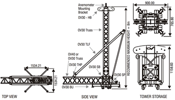OV30 Tower Touring Truss System