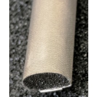 440-0100-0100SFG Fabric Over Foam Conductive Gasket D Shaped 10.0mm x 10.0mm (WxH)