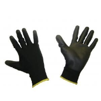 SKYTEC BLACK PU COATED HANDLING GLOVE (SIZE 10)